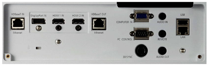 NEC工程投影機PA903X+端口細節